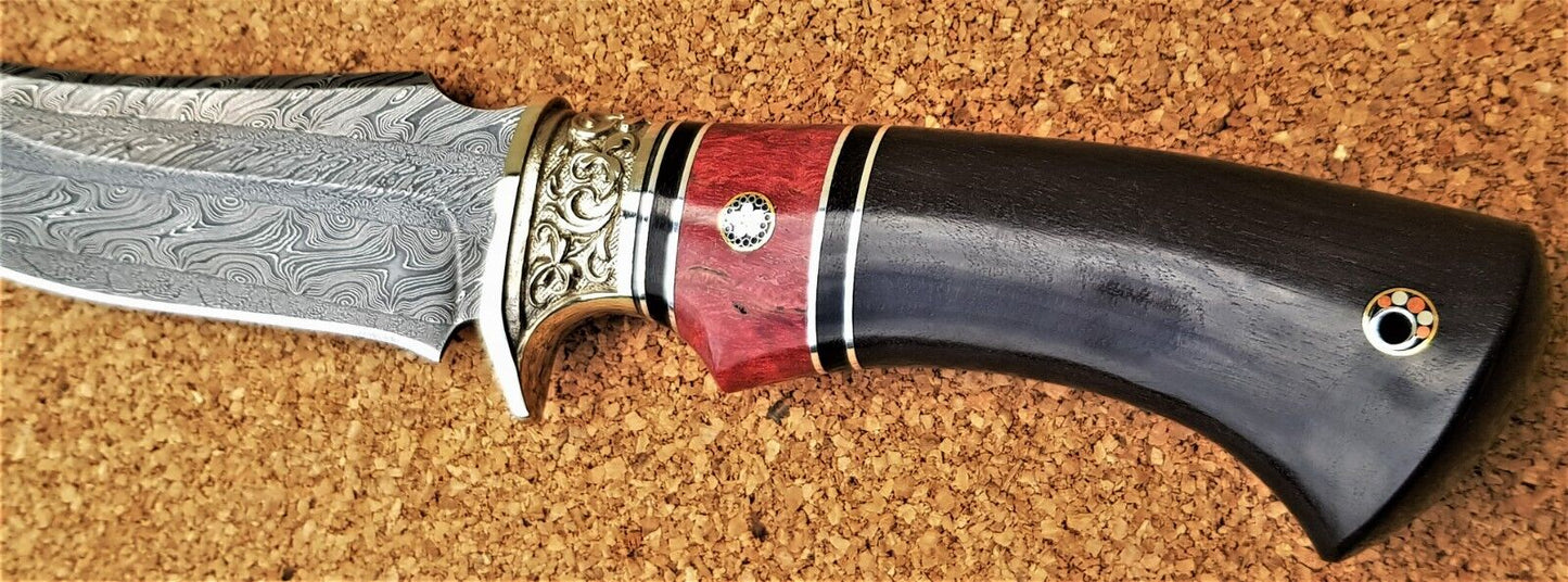 Nazarov Knives Russland Mosaik Damast Stahl Outdoor JagdMesser Handarbeit HRC62