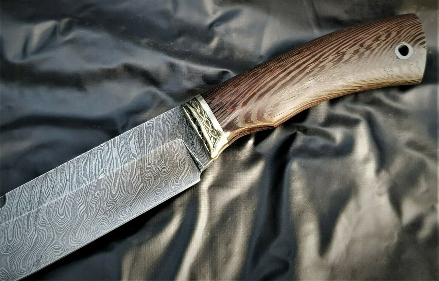 A.Marushin Outdoor Jagdmesser Damaszener Stahl Handarbeit