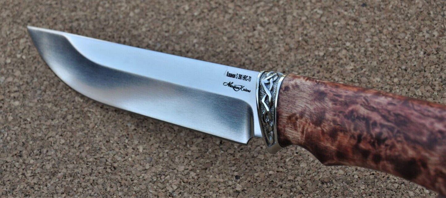 S390 Stahl ROSTFREI Outdoor Messer Nazarov Knives Handarbeit HRC70 Овод