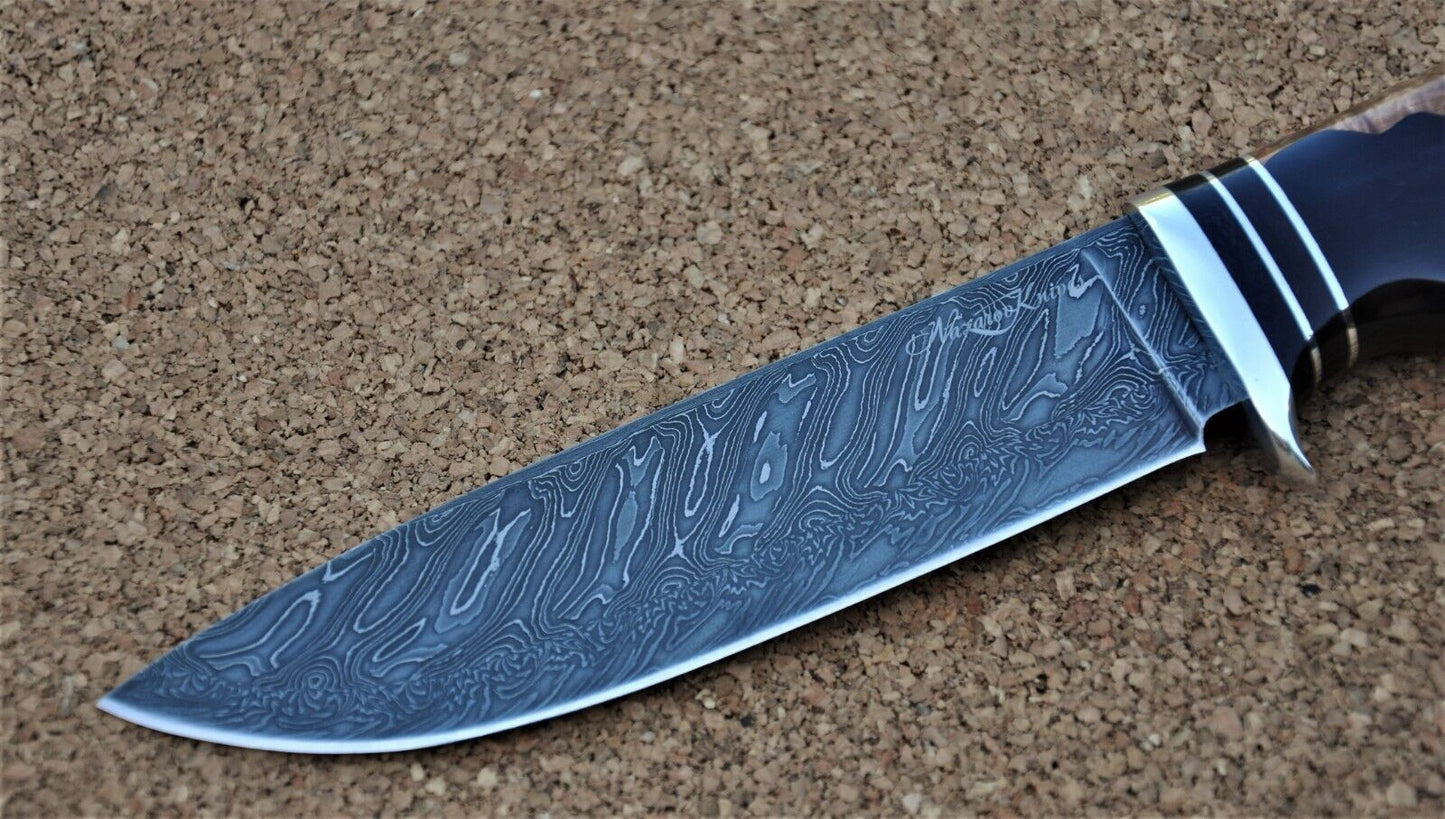 Mosaik Damast Stahl Outdoor Jagd Messer Nazarov Knives Handarbeit HRC62 Нептун