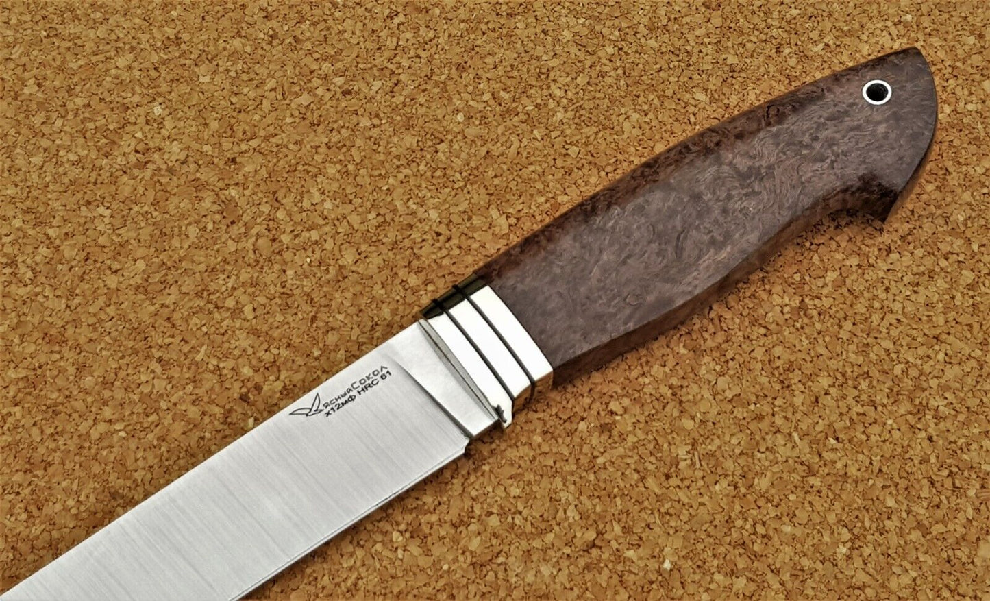 H12MF Stahl Outdoor Jagd Messer Yasniy Sokol Russland Handarbeit HRC 61 Кабан