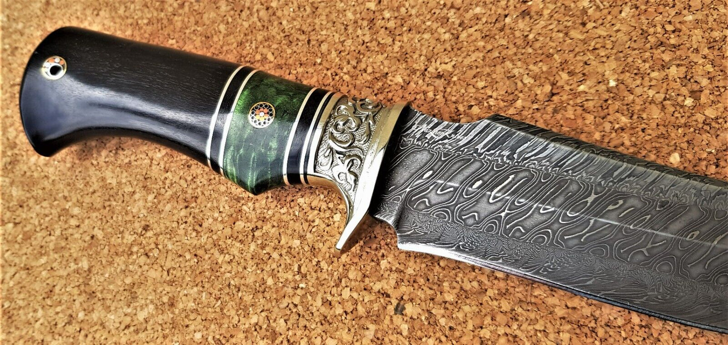 Nazarov Knives Russland Mosaik Damast Stahl Outdoor JagdMesser Handarbeit HRC62