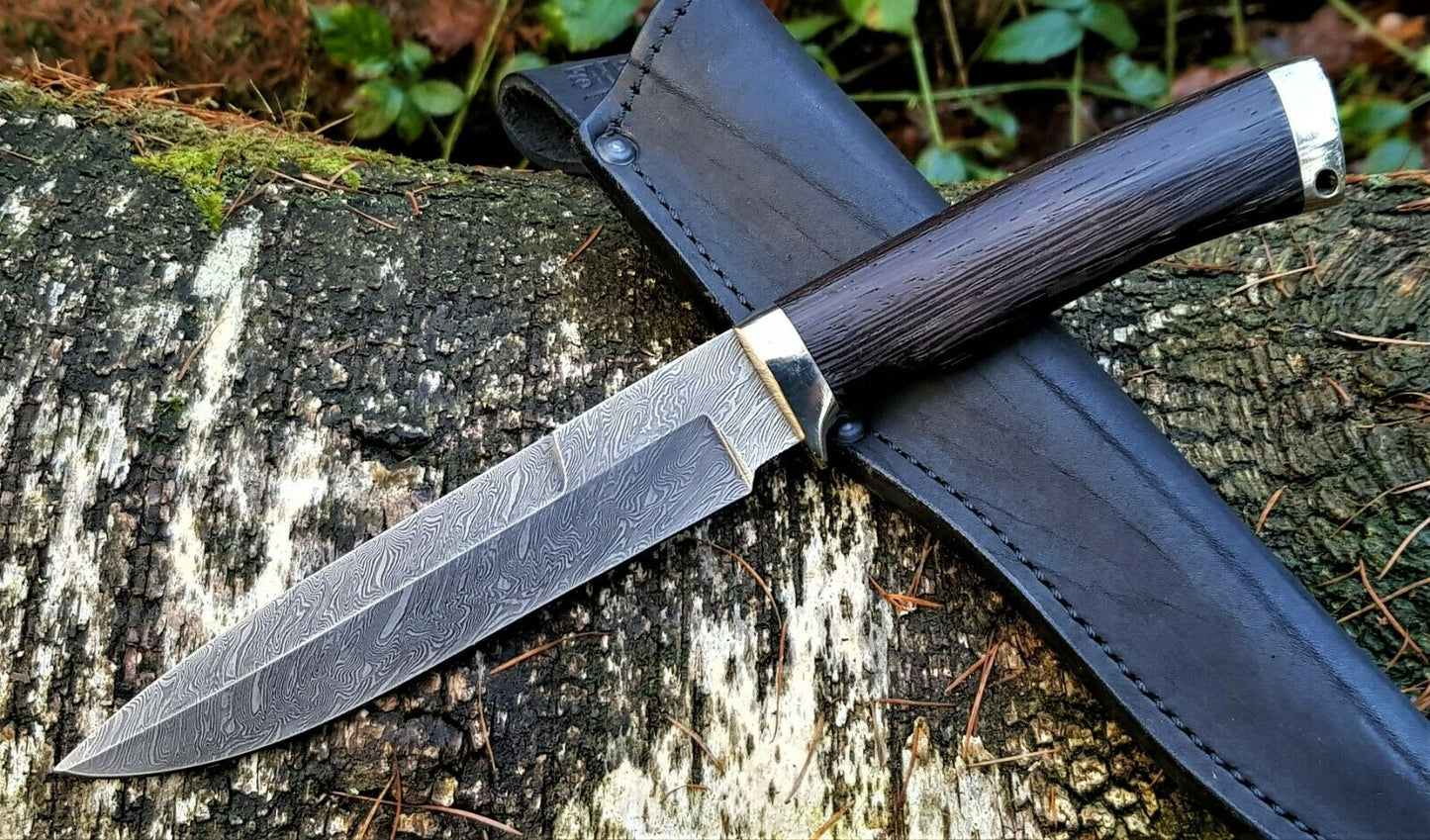 A.Marushin Outdoor Jagdmesser Damaszener Stahl Handarbeit