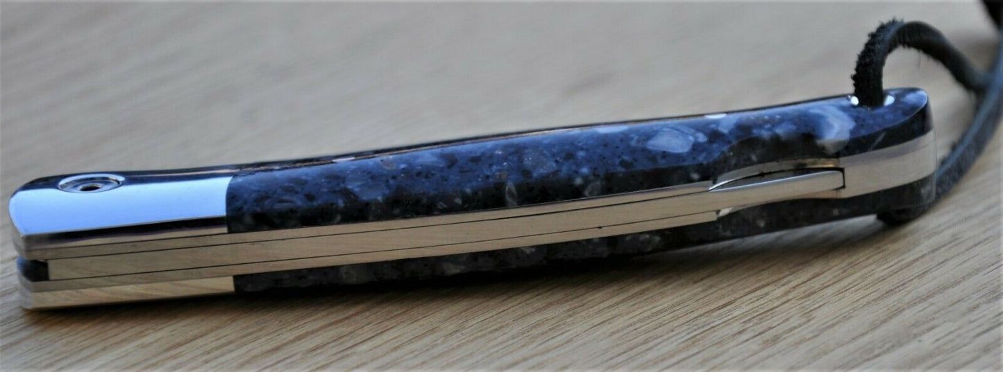 Nazarov Knives Russland Damast Stahl Outdoor Сова Klappmesser Handarbeit HRC62
