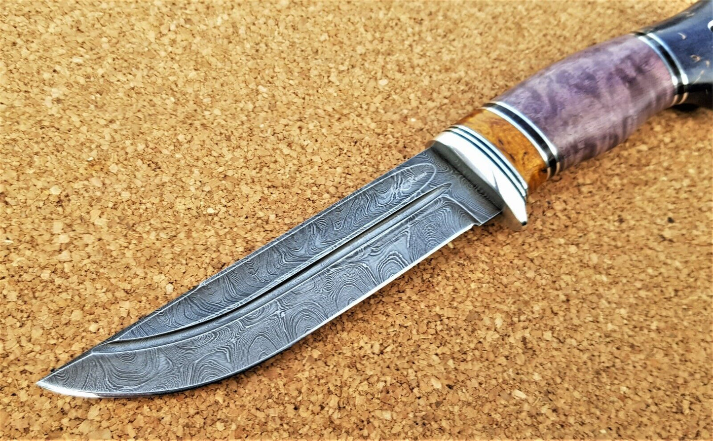 Damaszener Stahl Outdoor Jagd Damast Messer Nazarov Knives Handarbeit HRC62