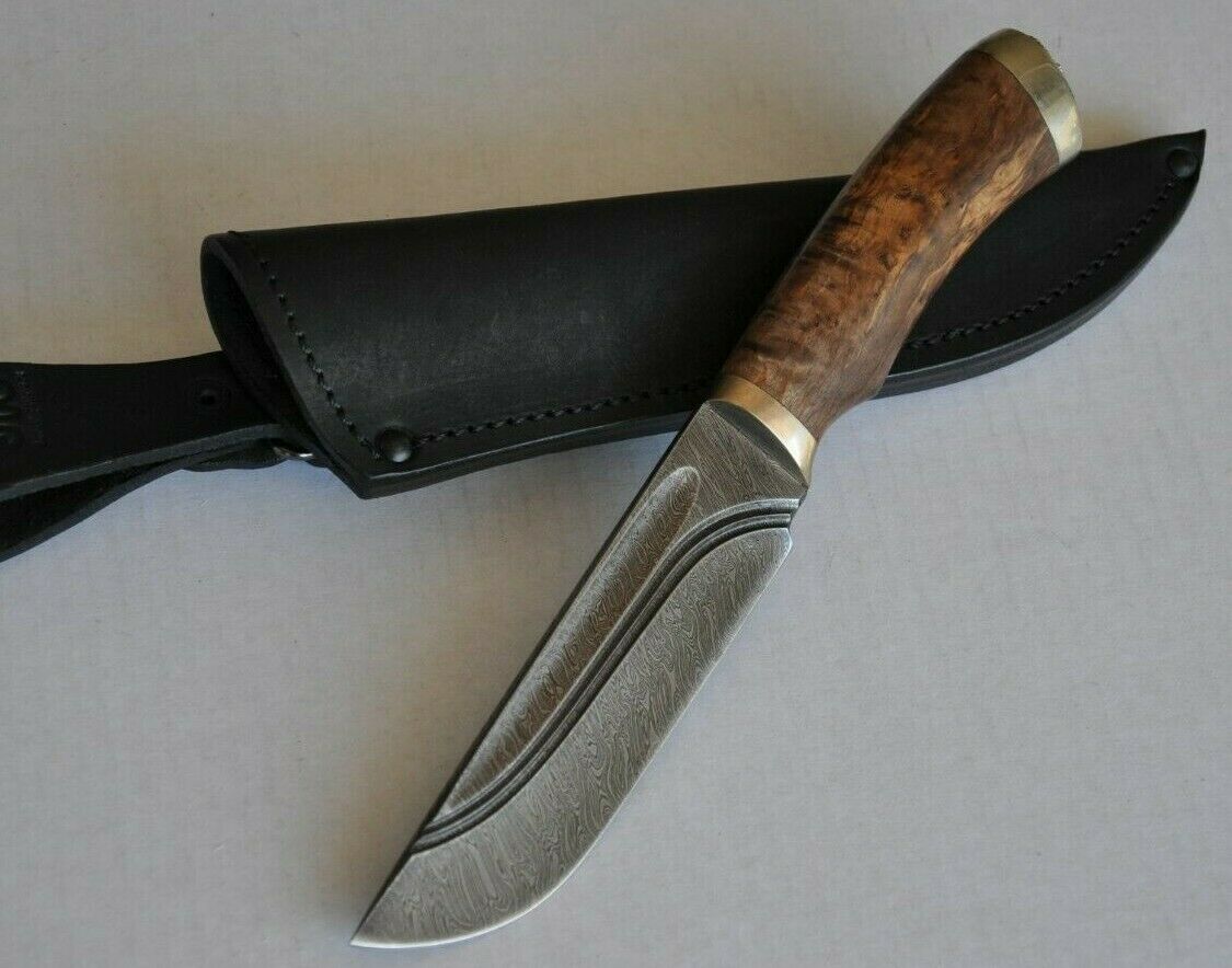 A.Marushin Outdoor Jagdmesser Damast Stahl handarbeit