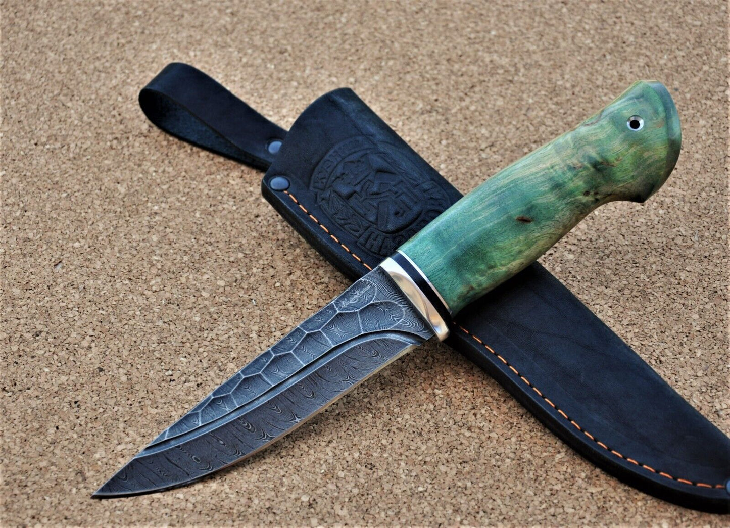 Damaszener Stahl Outdoor Jagd Damast Messer Nazarov Knives Handarbeit HRC62