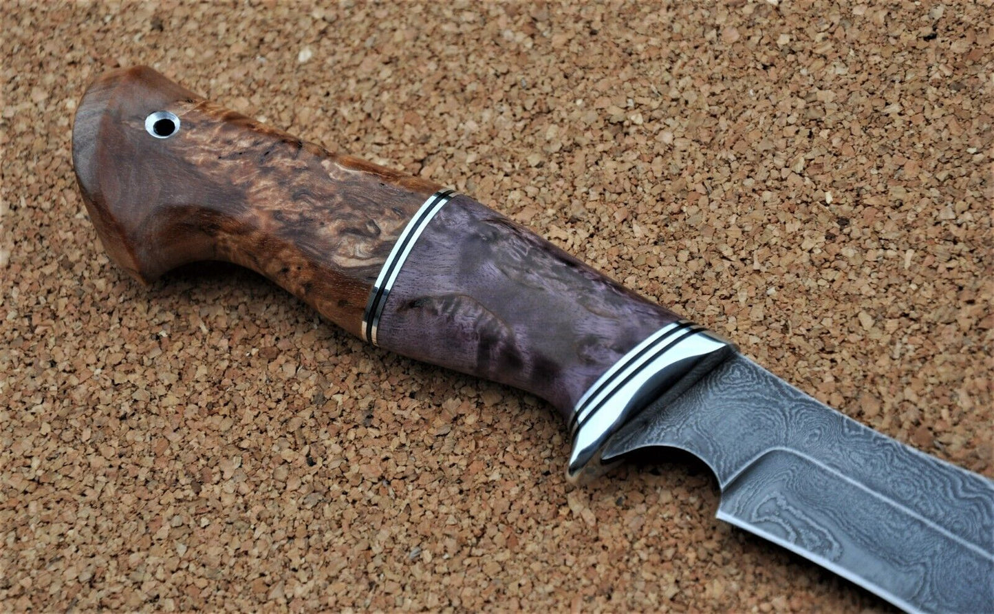 Damaszener Stahl Outdoor Jagd Damast Messer Nazarov Knives Handarbeit HRC62