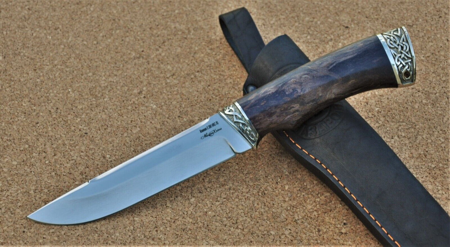 S390 Stahl ROSTFREI Outdoor Messer Nazarov Knives Handarbeit HRC70 Вепрь