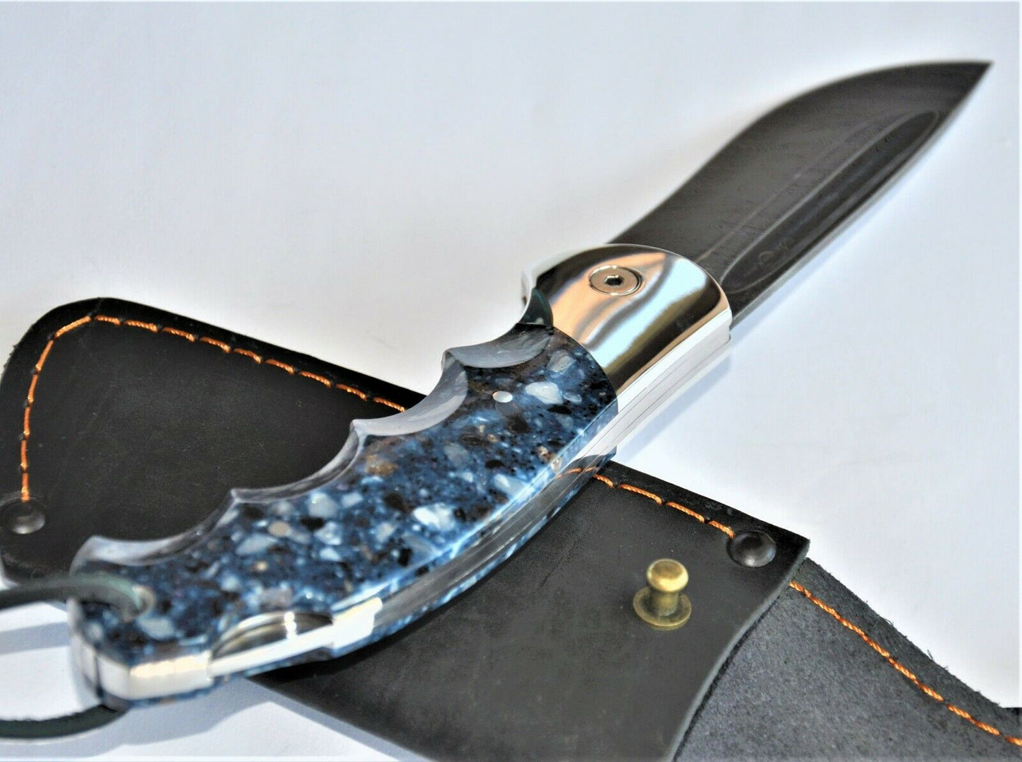Nazarov Knives Russland Damast Stahl Outdoor Klappmesser Handarbeit