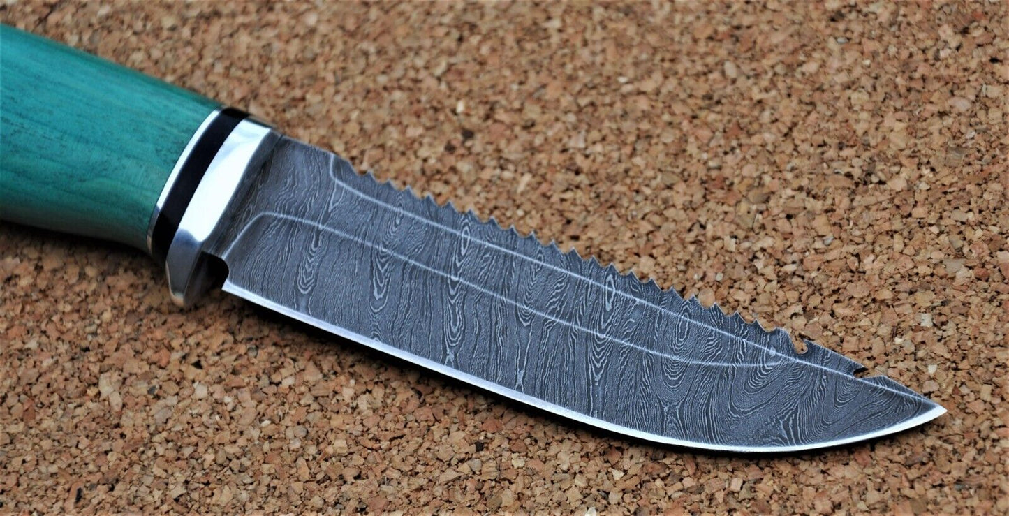 Damaszener Stahl Outdoor Jagd Damast Messer Nazarov Knives Handarbeit HRC62