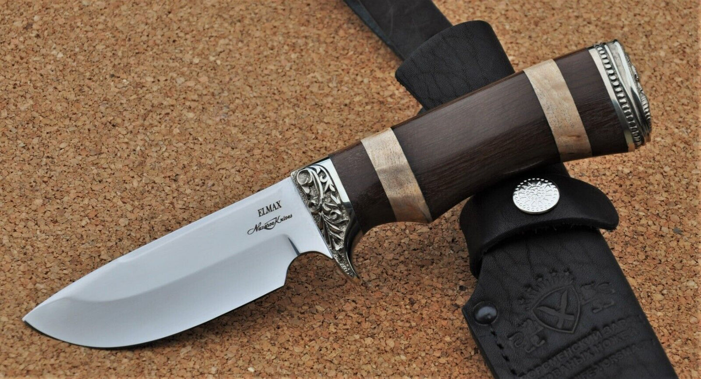 Elmax ROSTFREI OutdoorMesser Nazarov Knives Russland Handarbeit HRC62 Хаска
