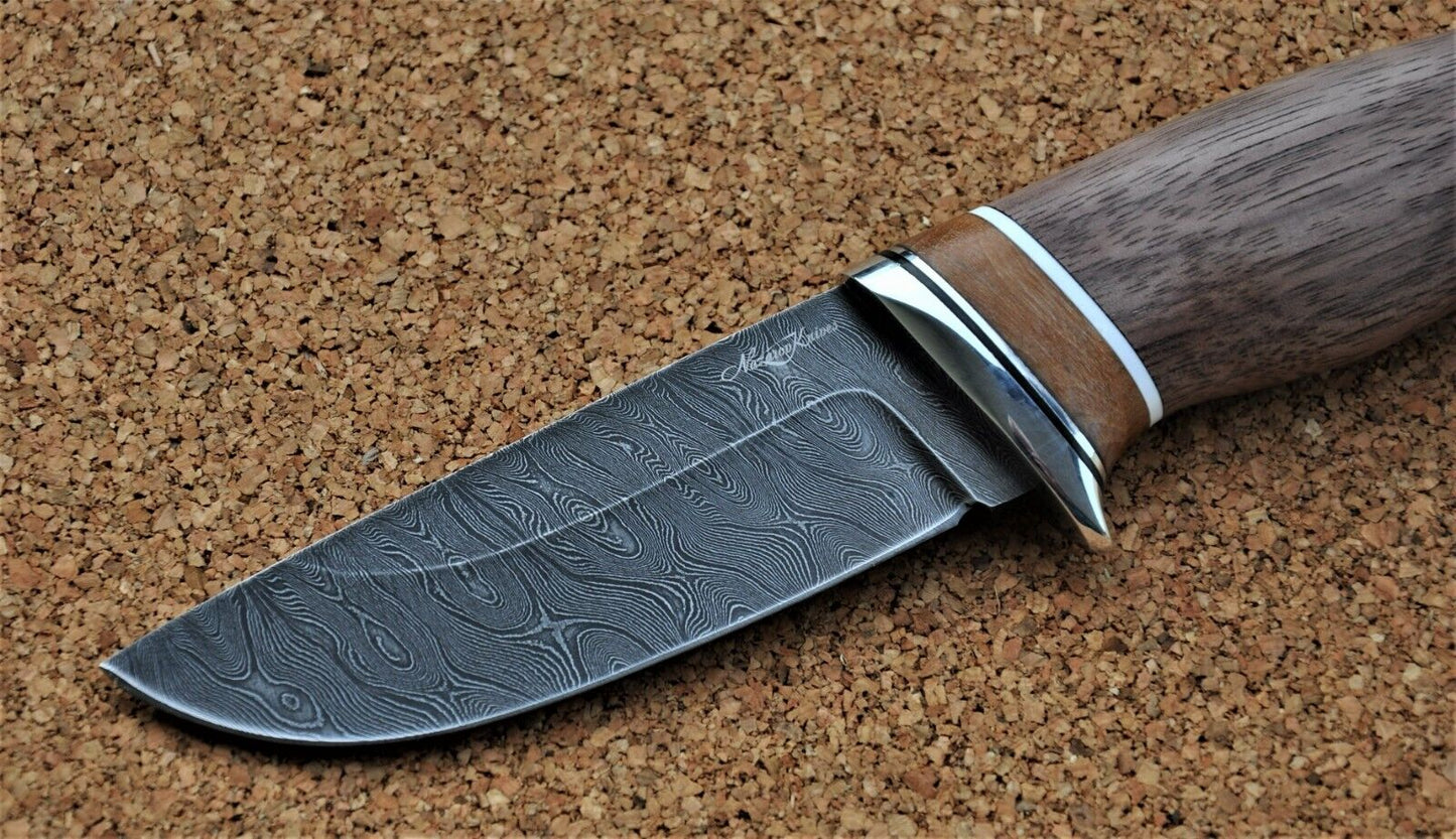 Damaszener Stahl Outdoor Jagd Damast Messer Nazarov Knives Handarbeit HRC62