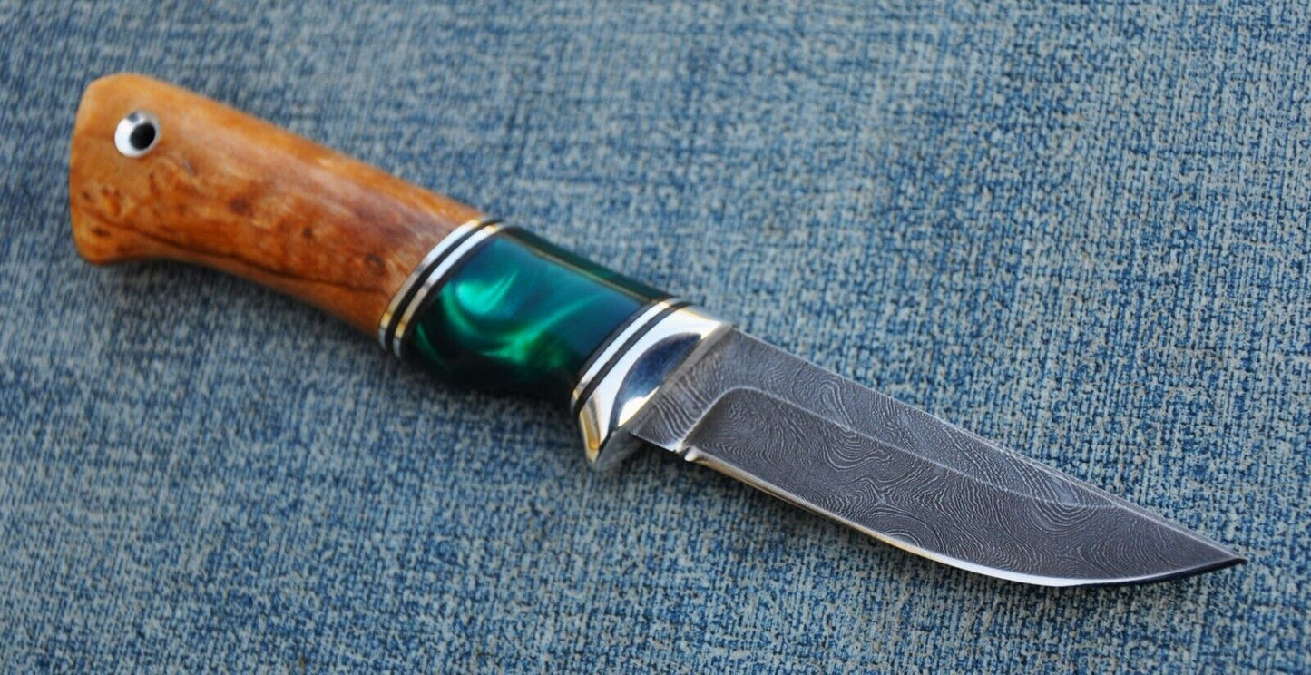Damaszener Stahl Outdoor Damast Messer Малыш Nazarov Knives Handarbeit HRC62
