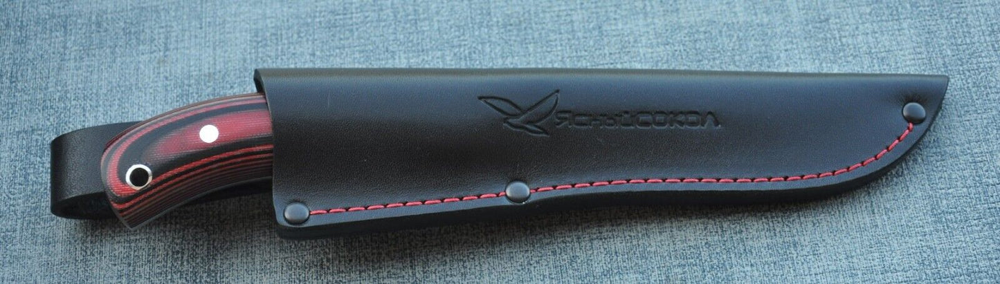 H12MF Full Tang Outdoor Jagdmesser Yasniy Sokol Handarbeit
