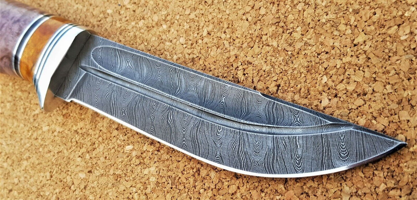 Damaszener Stahl Outdoor Jagd Damast Messer Nazarov Knives Handarbeit HRC62