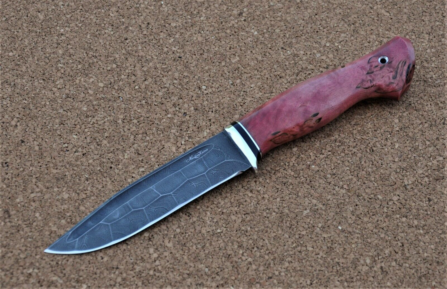Damaszener Stahl Outdoor Jagd Damast Messer Nazarov Knives Handarbeit HRC62