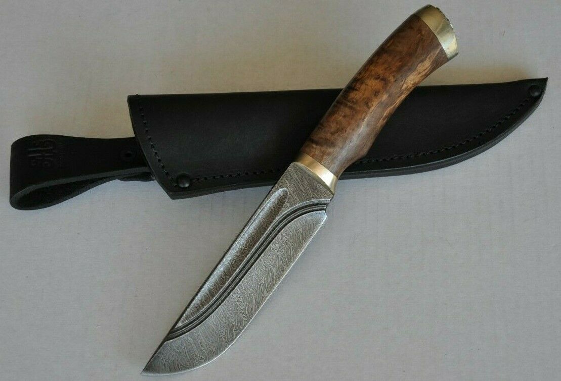 A.Marushin Outdoor Jagdmesser Damast Stahl handarbeit