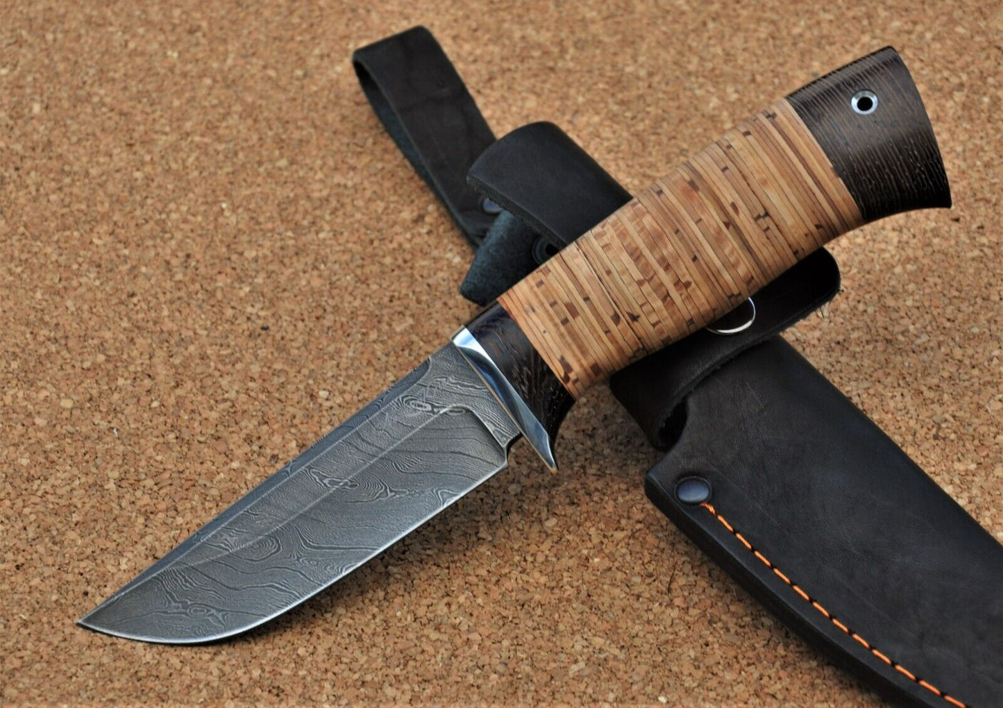 Damaszener Stahl Outdoor Jagdmesser Nazarov Knives Handarbeit