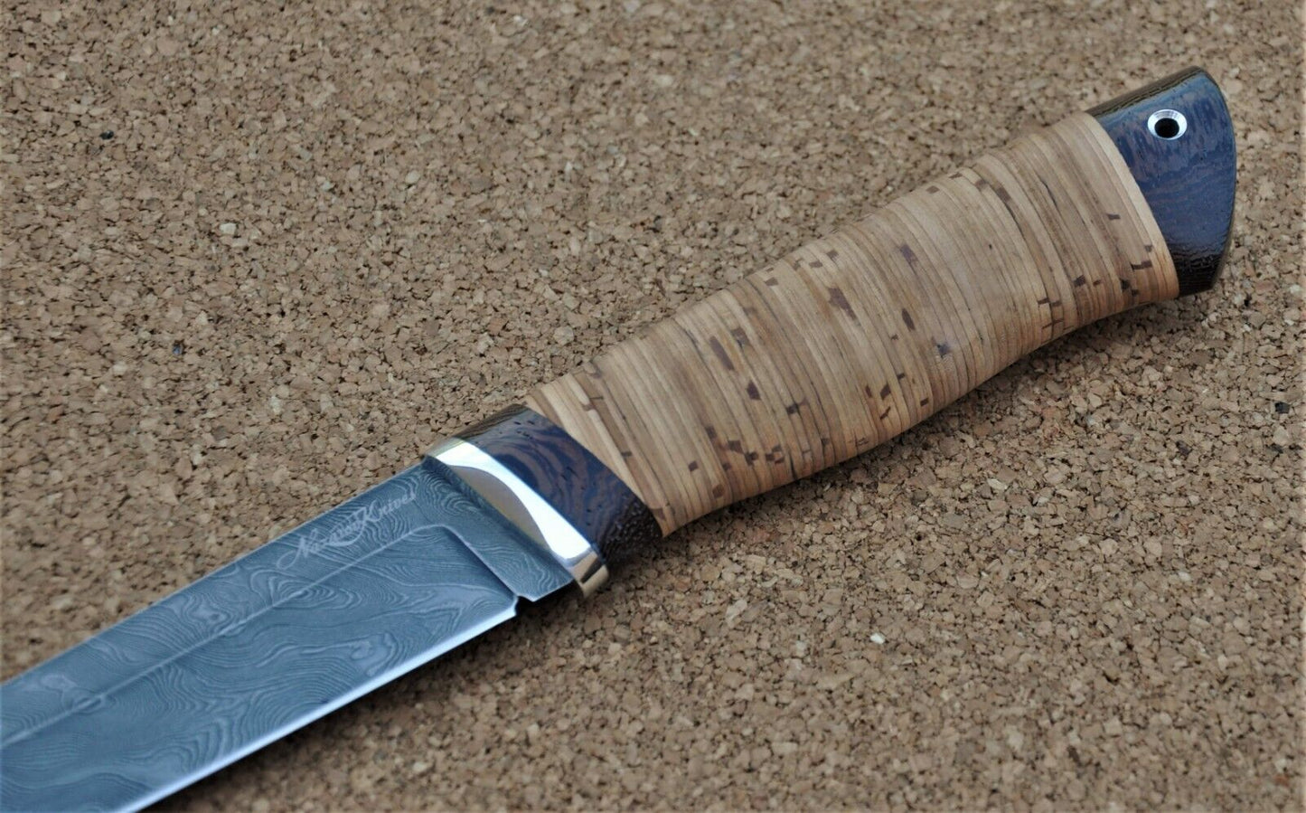 Damaszener Stahl Outdoor Jagdmesser Nazarov Knives Handarbeit