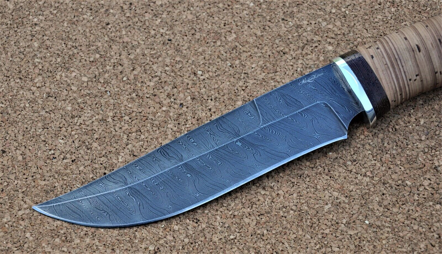Damaszener Stahl Outdoor Jagd Messer Nazarov Knives Handarbeit HRC62 Катран