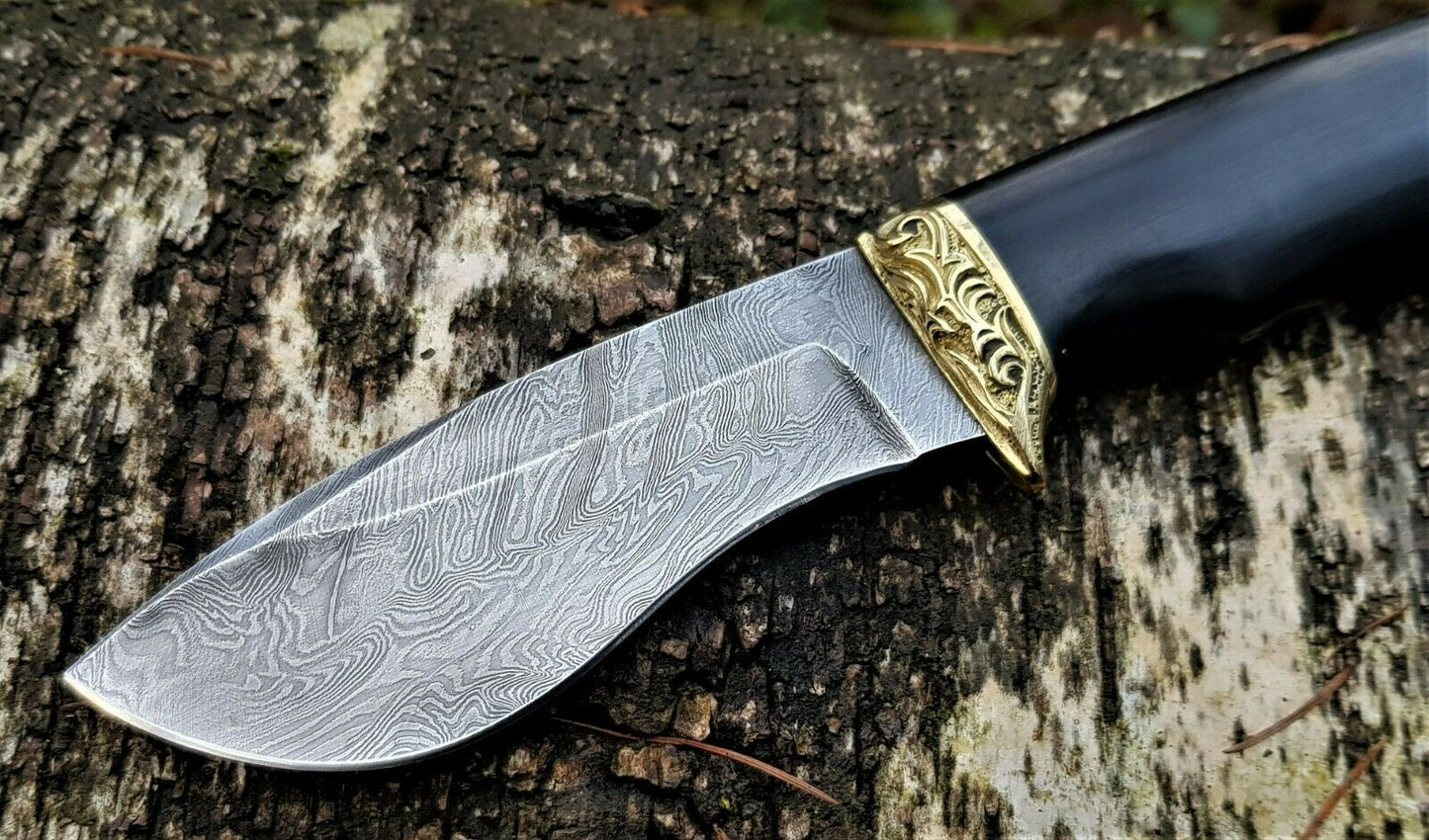 A.Marushin Outdoor Jagdmesser Damaszener Stahl Handarbeit