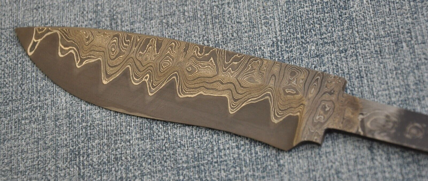 A.Marushin Damaszener Stahl Outdoor Jagdmesser Klinge San Mai Laminat Technik