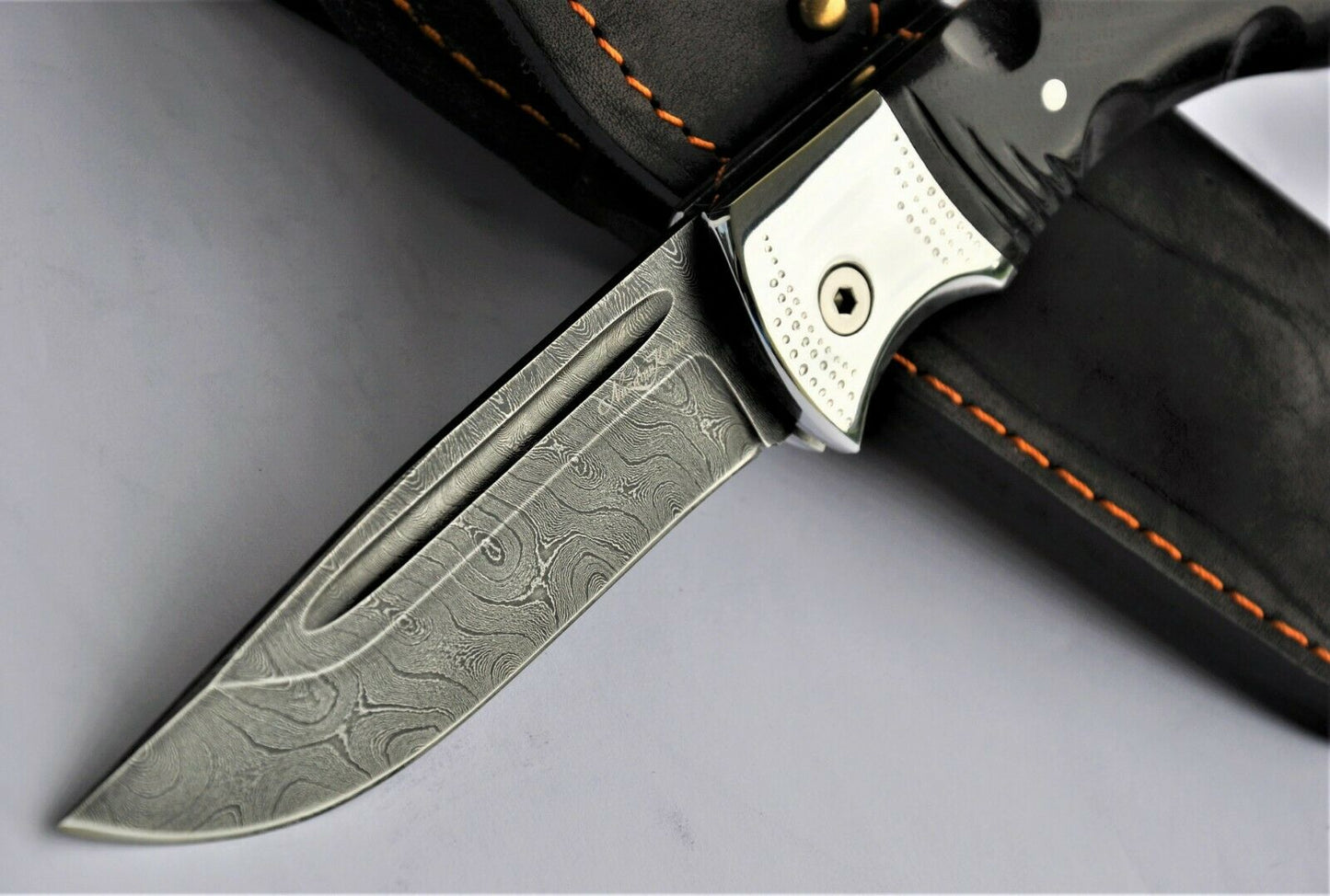 Nazarov Knives Russland Damast Stahl Outdoor филин Klappmesser Handarbeit HRC62