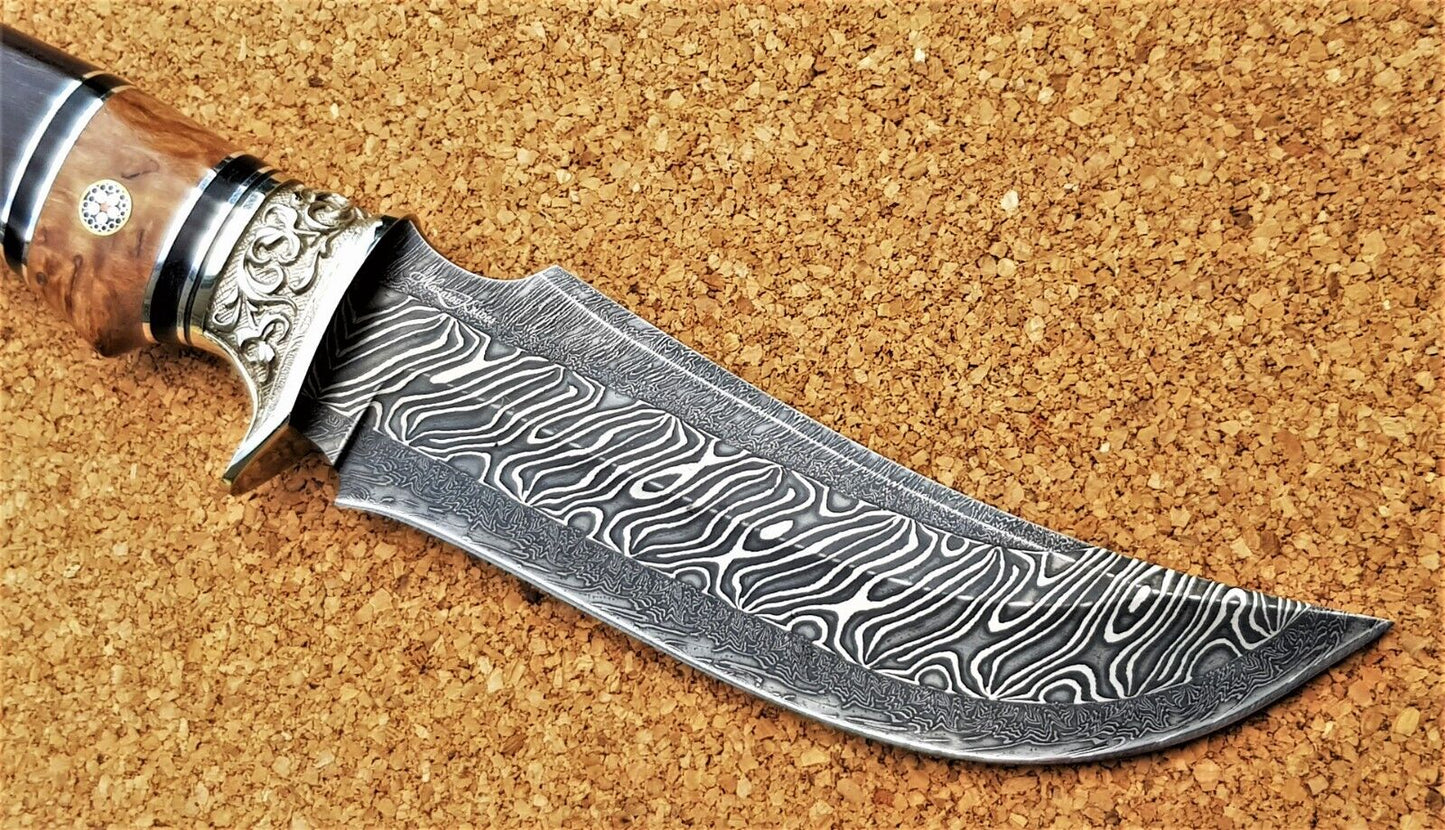 Nazarov Knives Russland Mosaik Damast Stahl Outdoor JagdMesser Handarbeit HRC62