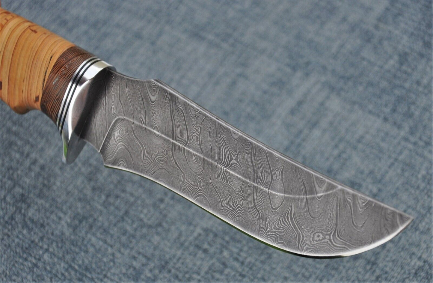 Damast Damaszener Stahl OutdoorMesser Nazarov Knives Handarbeit HRC62 Мангуст