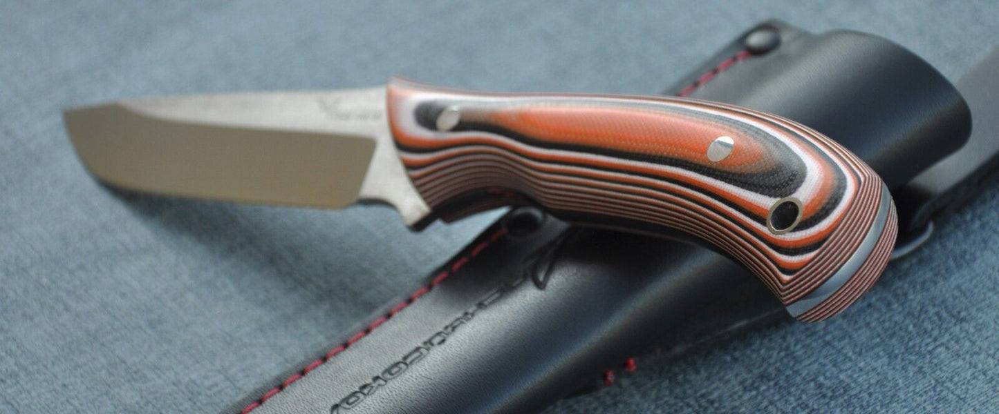 H12MF Full Tang Outdoor Jagdmesser Yasniy Sokol Handarbeit