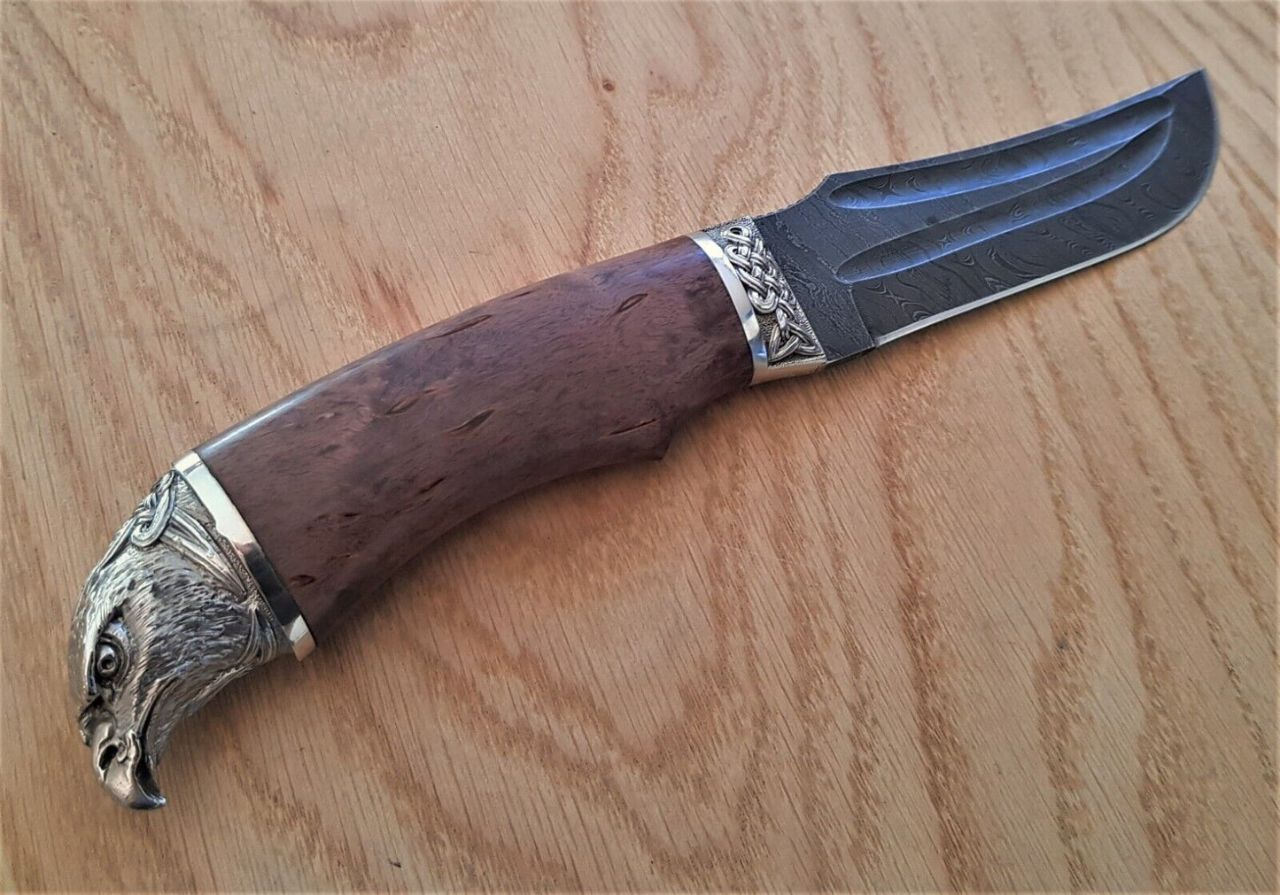 Damaszener Stahl Outdoor Damast Messer Nazarov Knives Handarbeit HRC62 Коршун