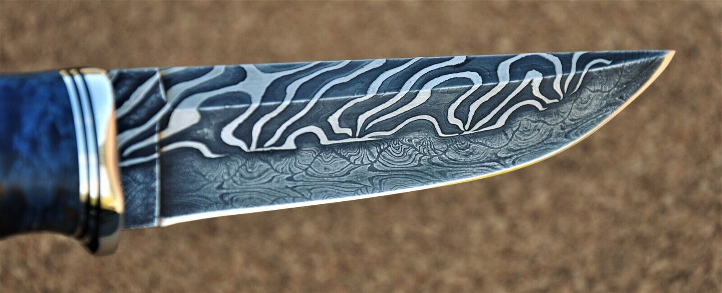 Nazarov Knives Russland Mosaik Damast Stahl Outdoor JagdMesser Handarbeit HRC62