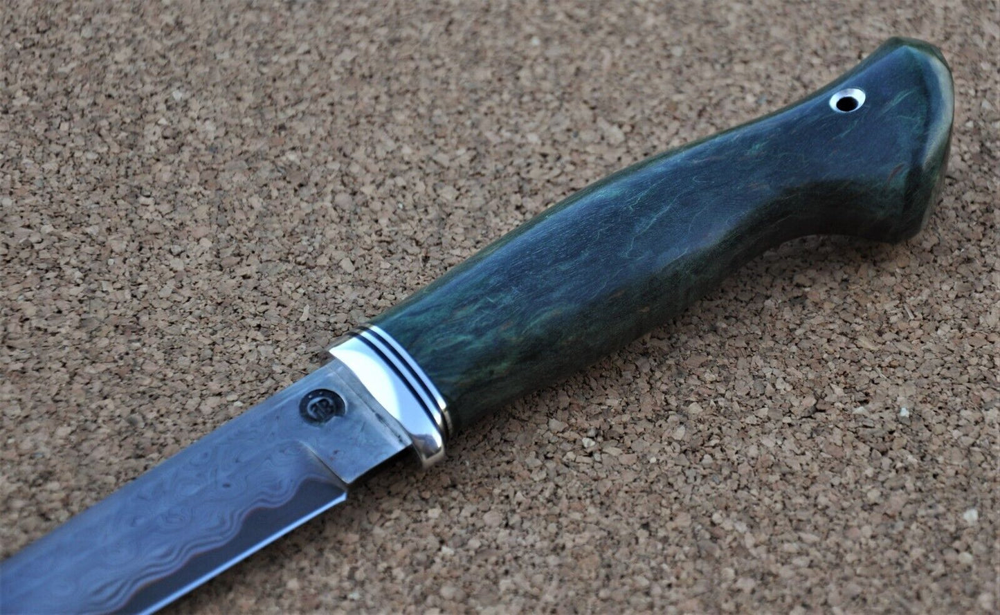 Nazarov Knives Russland Mosaik Damast Stahl Outdoor JagdMesser Handarbeit HRC62