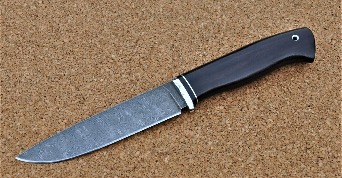 Damaszener Stahl Outdoor Damast Messer Nazarov Knives Handarbeit HRC62 Ягуар