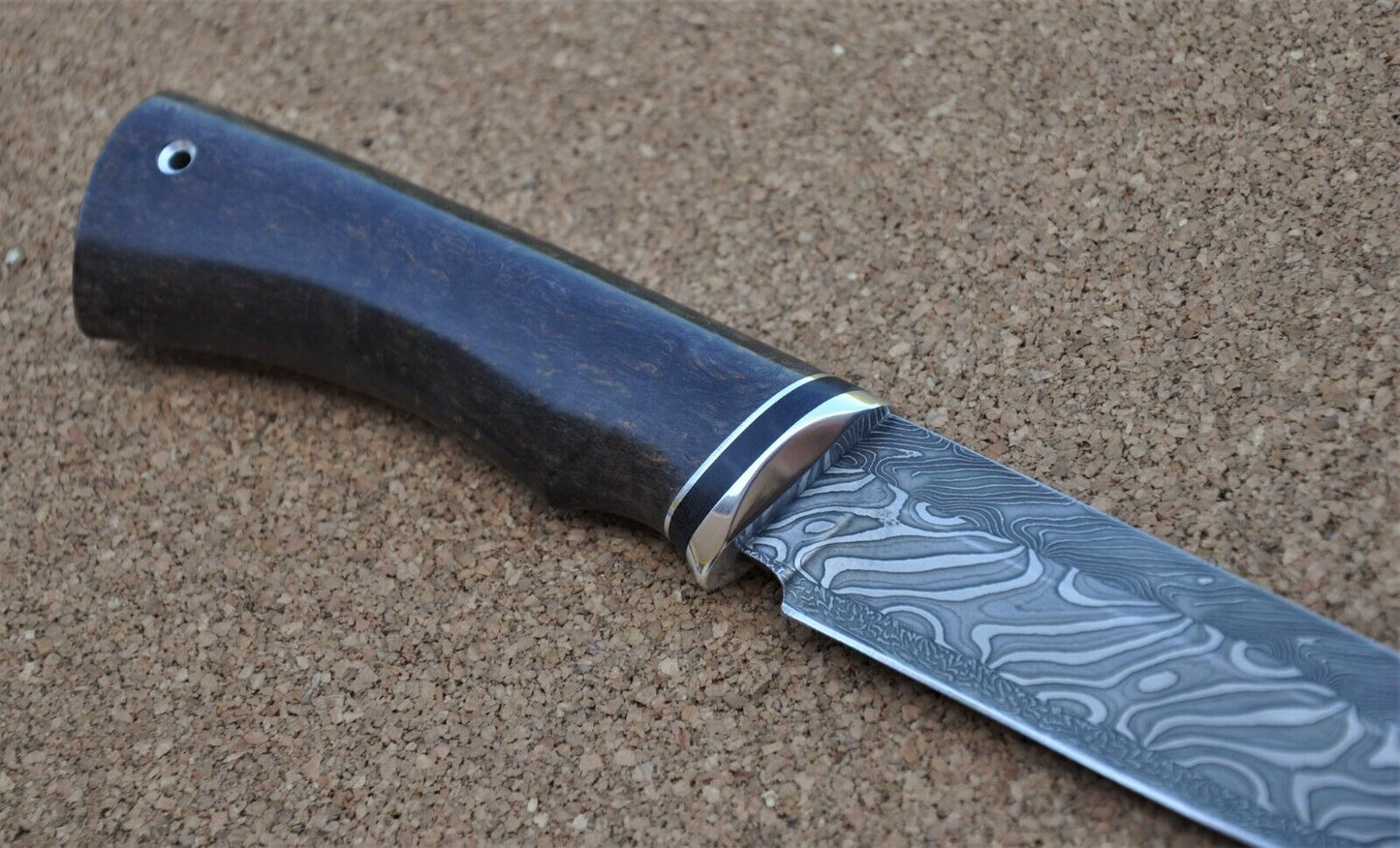Mosaik DamastStahl OutdoorMesser Handarbeit Nazarov Knives Russland HRC62 Овод