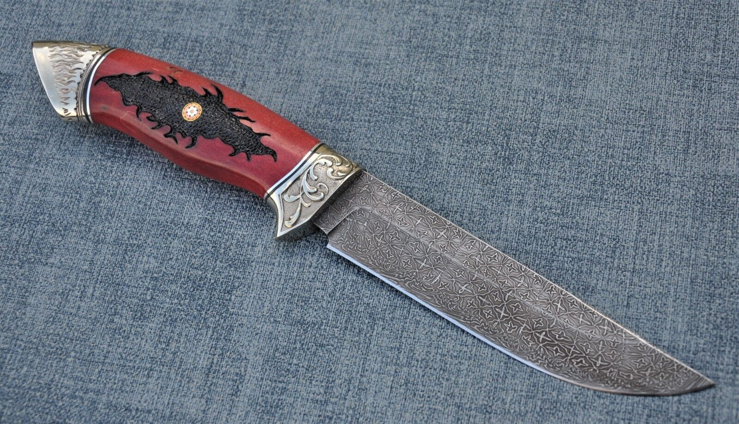 Mosaik Damast Stahl OutdoorMesser Handarbeit Nazarov Knives Russland HRC62 Овод