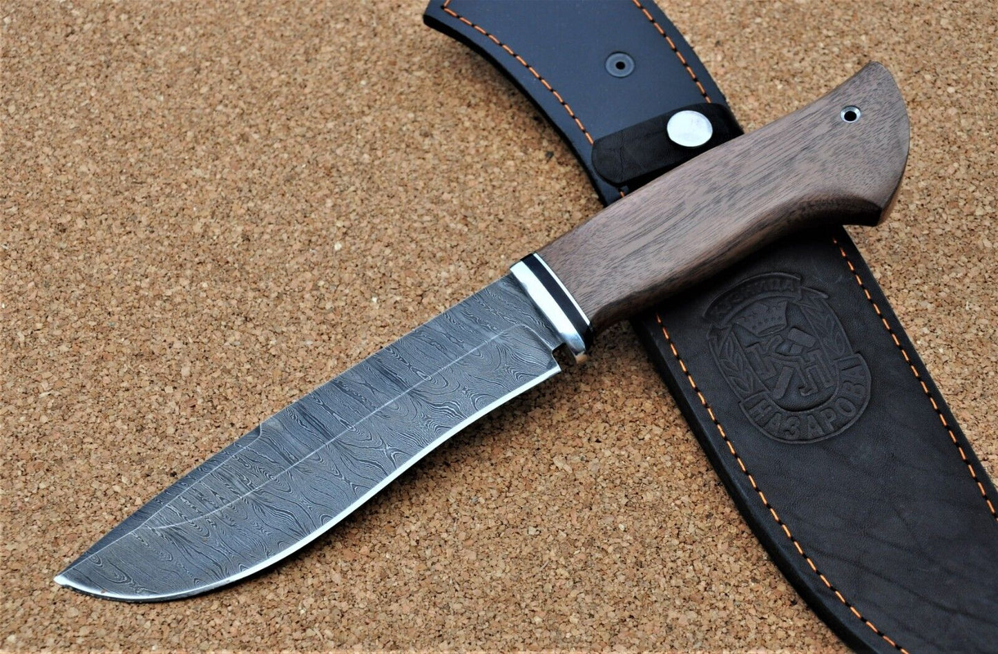 Damaszener Stahl Outdoor Jagd Damast Messer Nazarov Knives Handarbeit HRC62