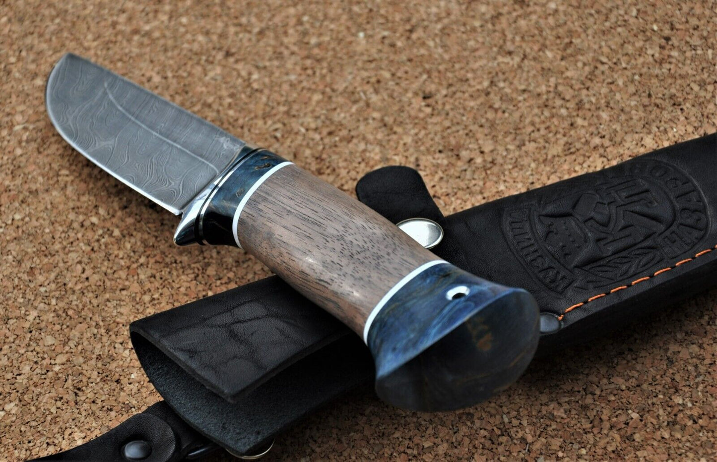 Damaszener Stahl Outdoor Jagd Damast Messer Nazarov Knives Handarbeit HRC62