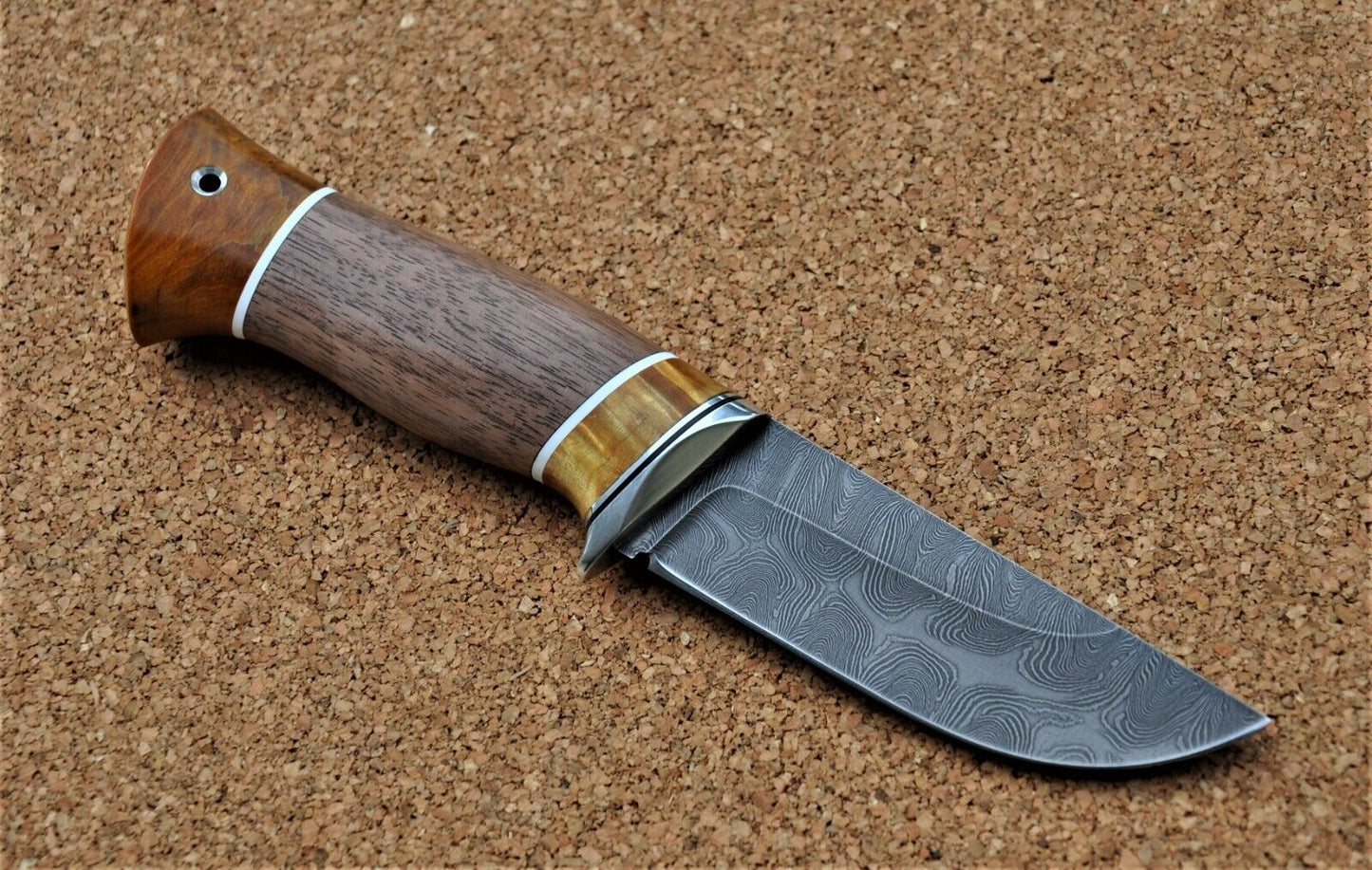 Damaszener Stahl Outdoor Jagd Damast Messer Nazarov Knives Handarbeit HRC62