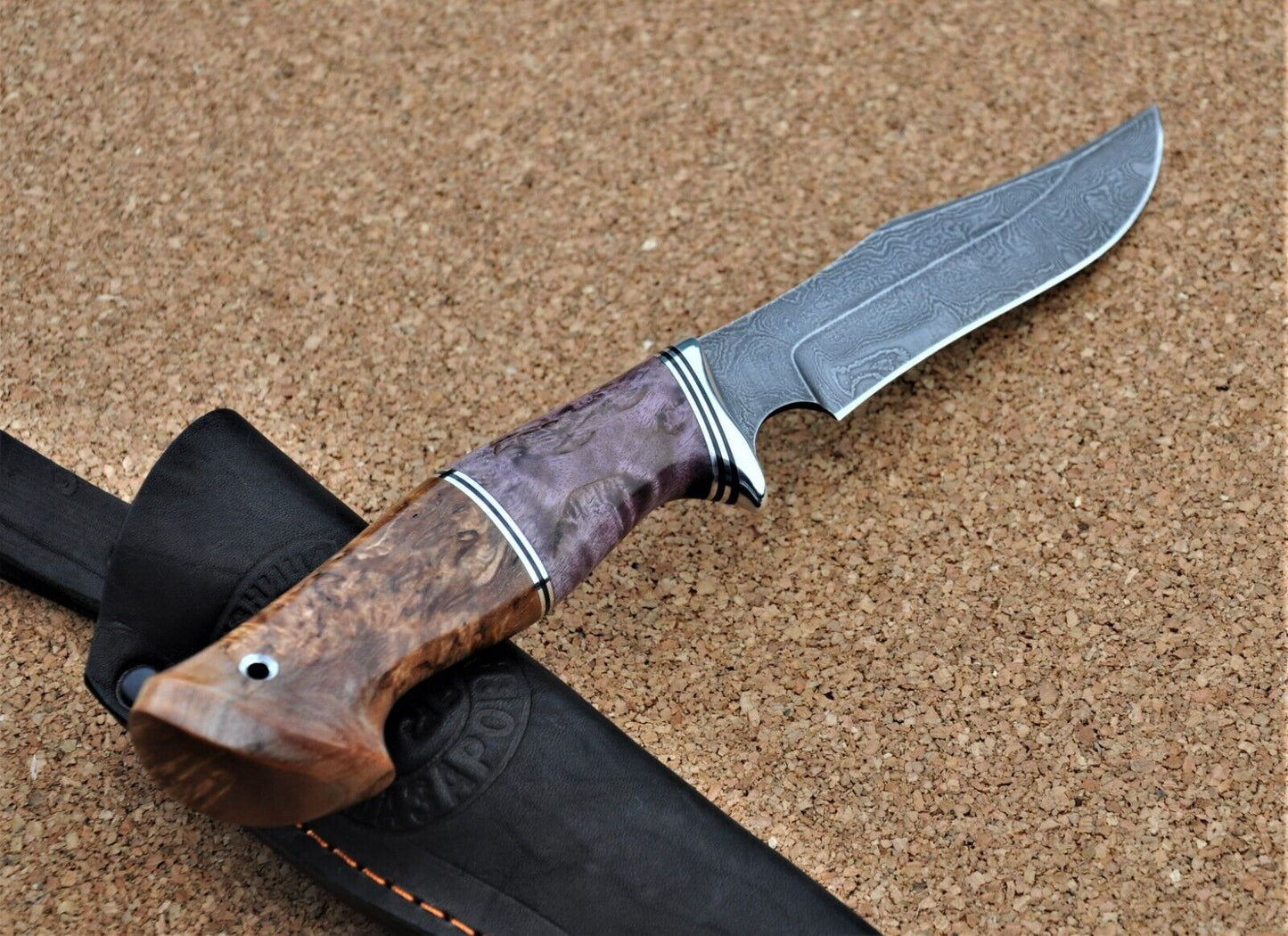 Damaszener Stahl Outdoor Jagd Damast Messer Nazarov Knives Handarbeit HRC62