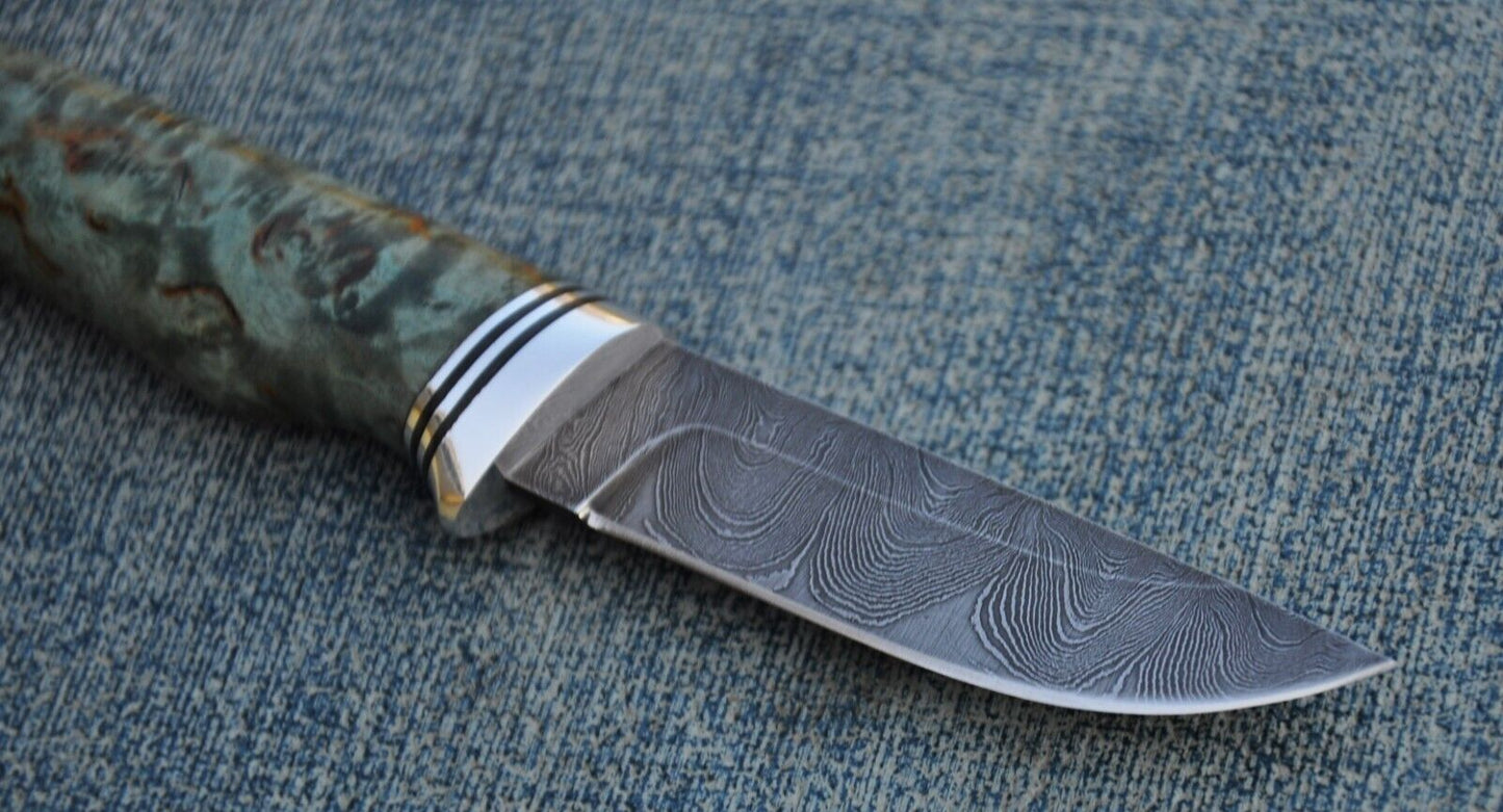 Damaszener Stahl Outdoor Damast Messer Малыш Nazarov Knives Handarbeit HRC62