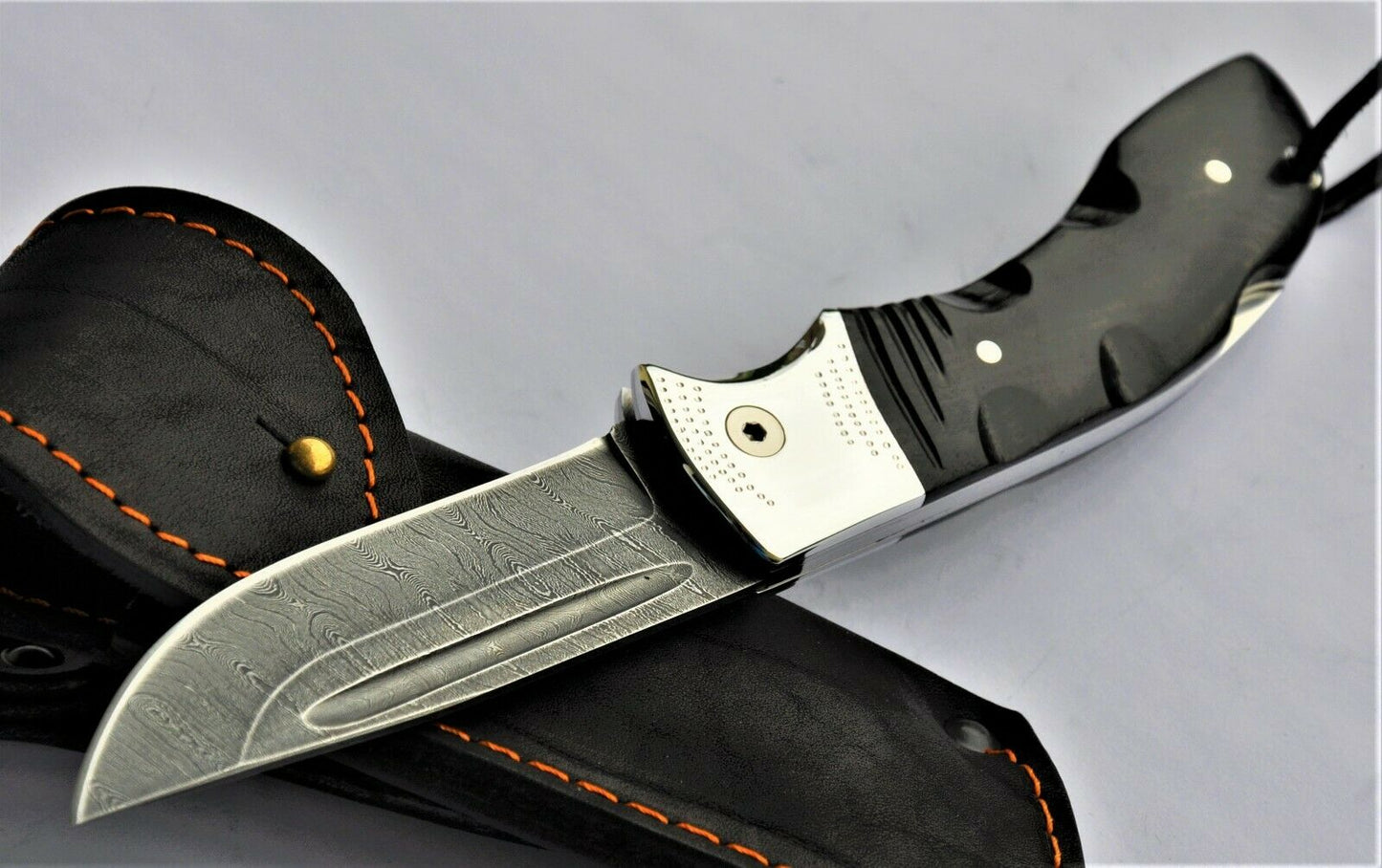 Nazarov Knives Russland Damast Stahl Outdoor филин Klappmesser Handarbeit HRC62