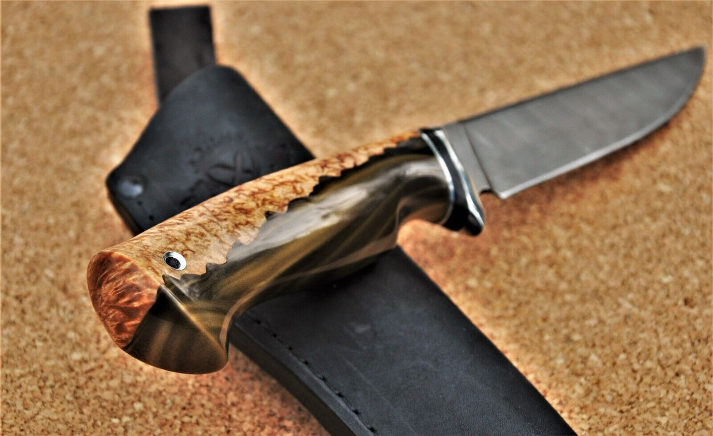 Damaszener Stahl Outdoor Damast Messer Nazarov Knives Handarbeit HRC62 Байкал