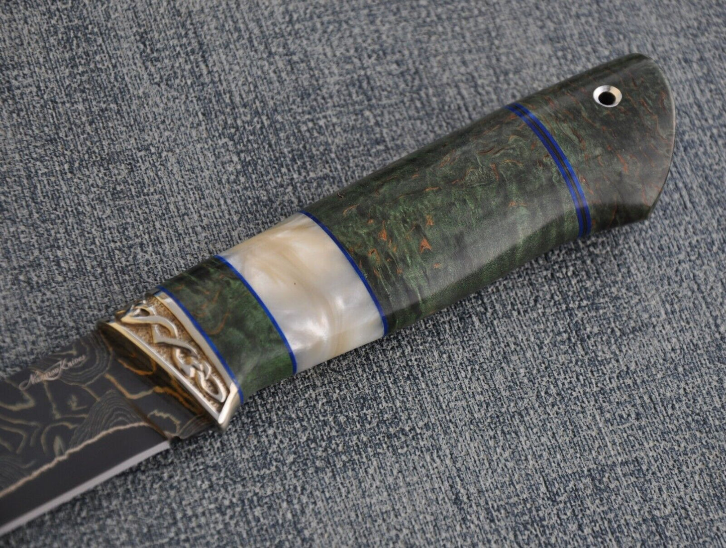 Nazarov Knives Russland laminated Damast Stahl Outdoor Messer Handarbeit HRC62