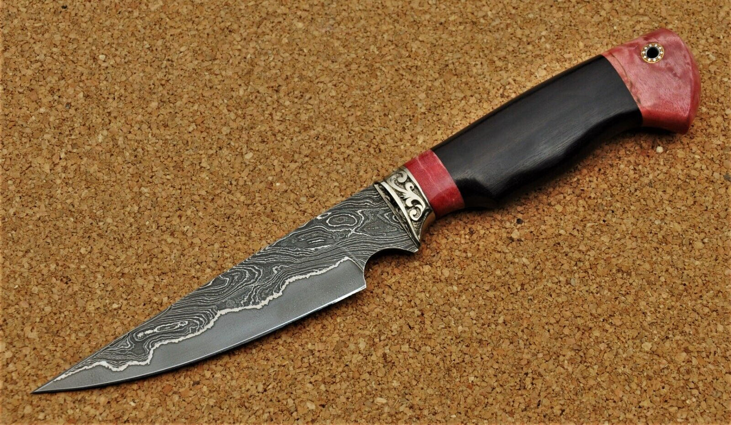 Nazarov Knives Russland Damaszener Stahl Outdoor Jagd Messer Handarbeit HRC62