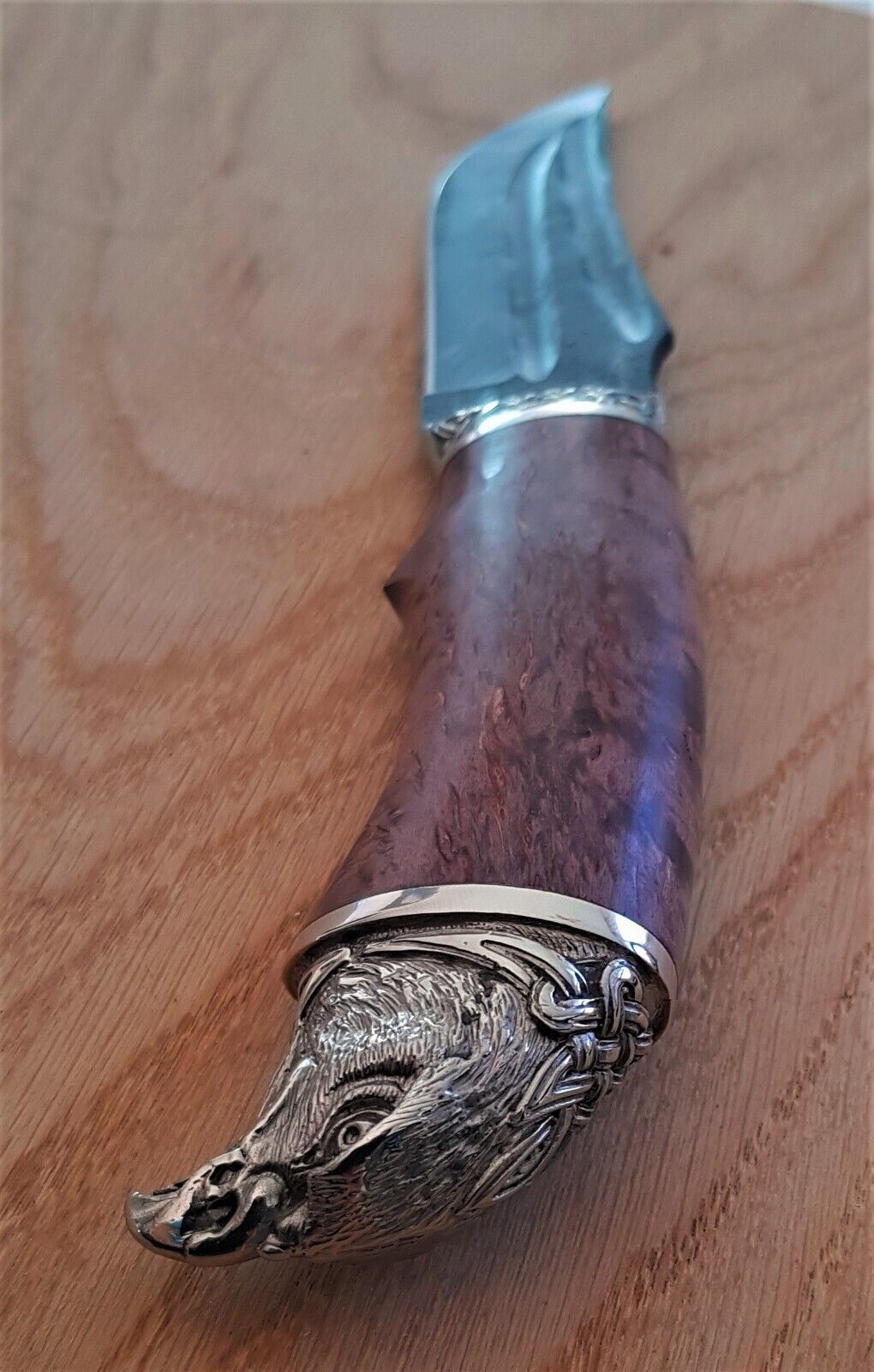 Damaszener Stahl Outdoor Damast Messer Nazarov Knives Handarbeit HRC62 Коршун