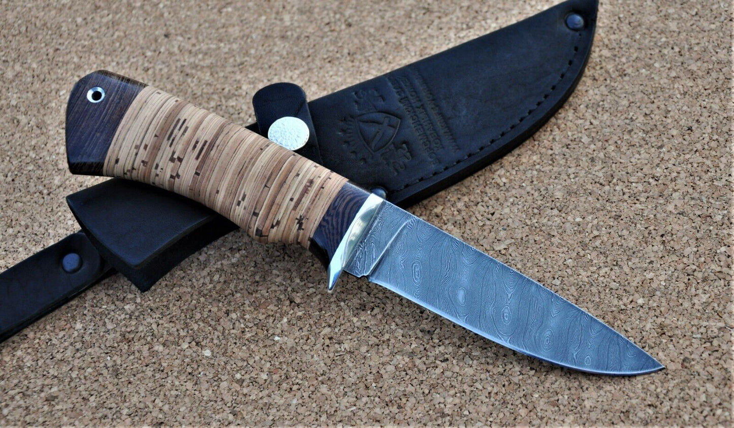 Damaszener Stahl Outdoor Jagd Messer Nazarov Knives Handarbeit HRC62 Жерех