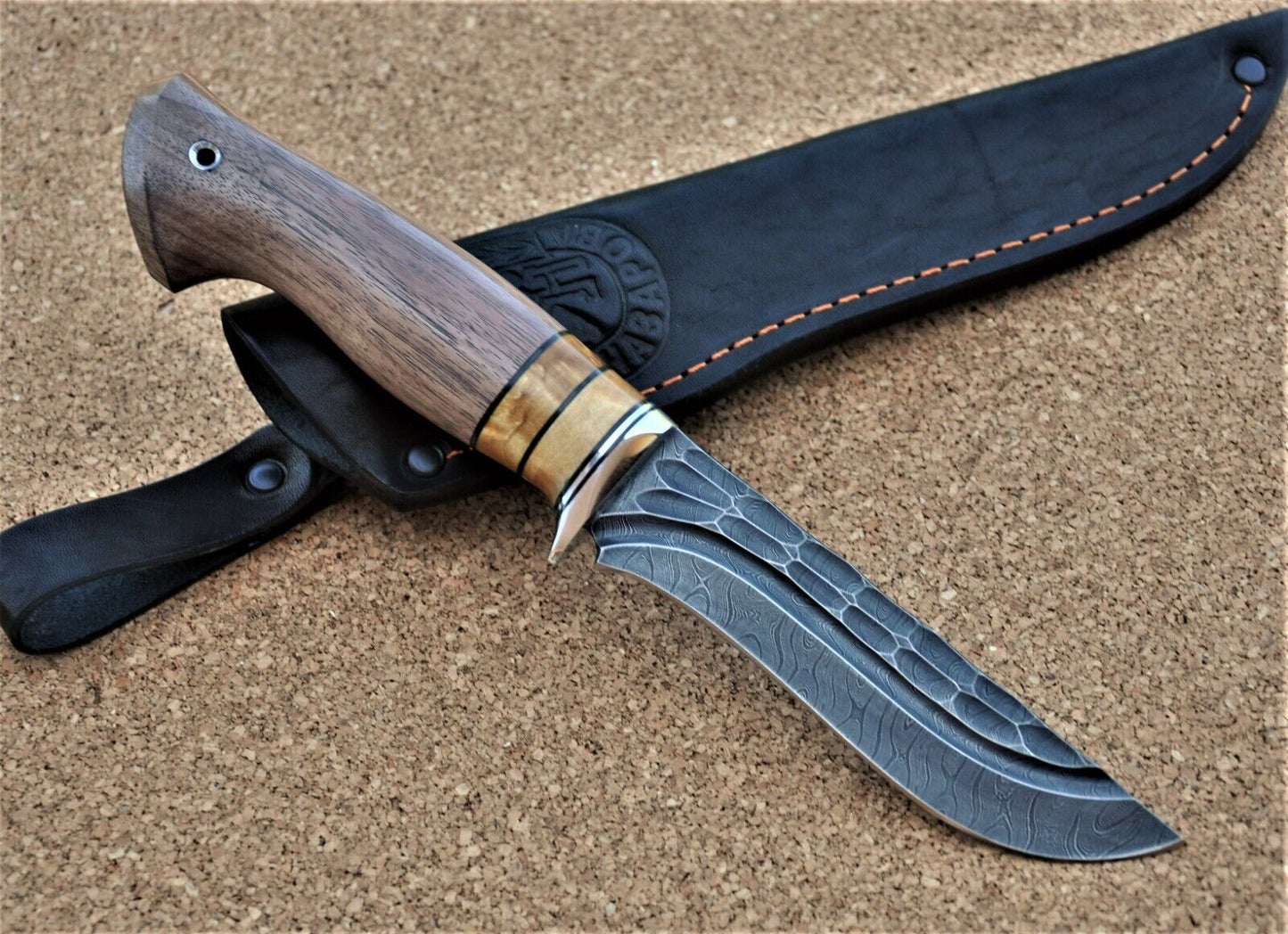 Damaszener Stahl Outdoor Jagd Damast Messer Nazarov Knives Handarbeit HRC62