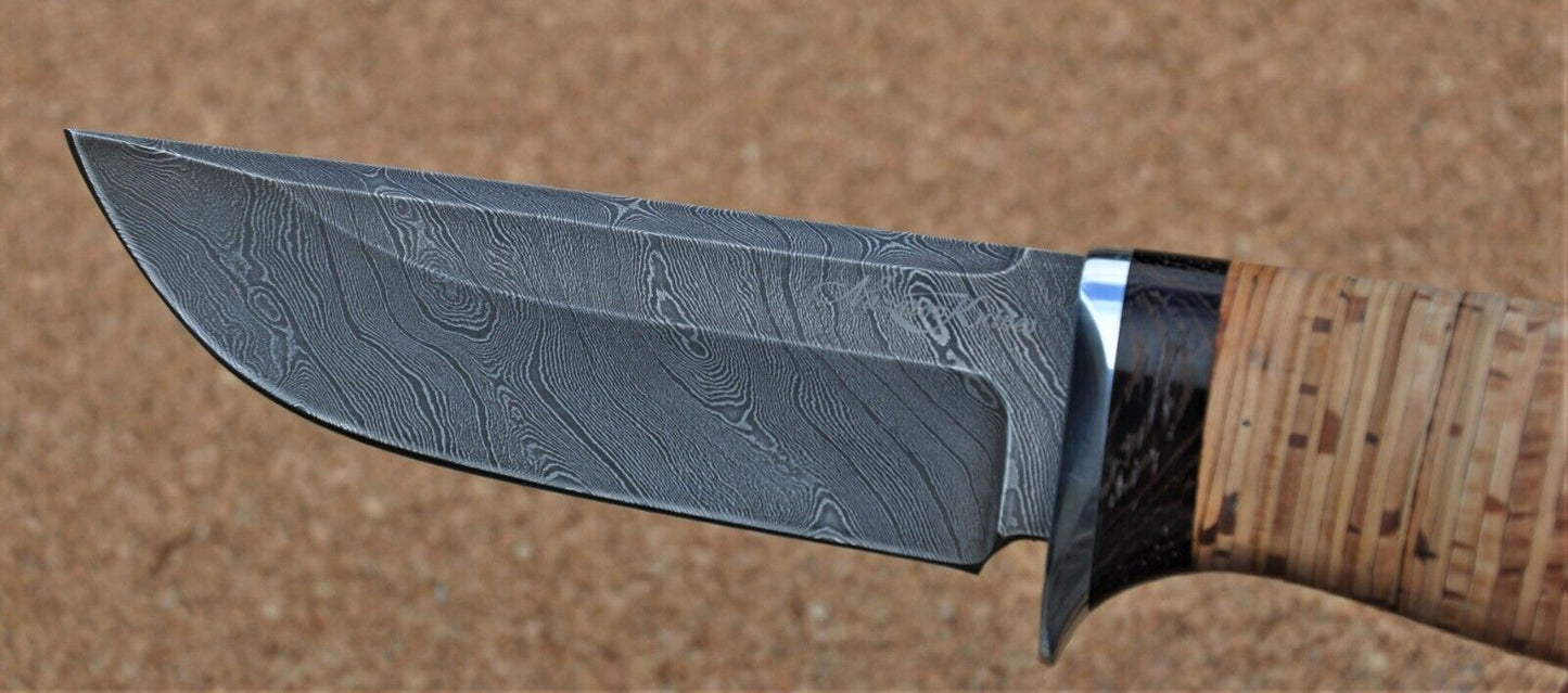 Damaszener Stahl Outdoor Jagdmesser Nazarov Knives Handarbeit